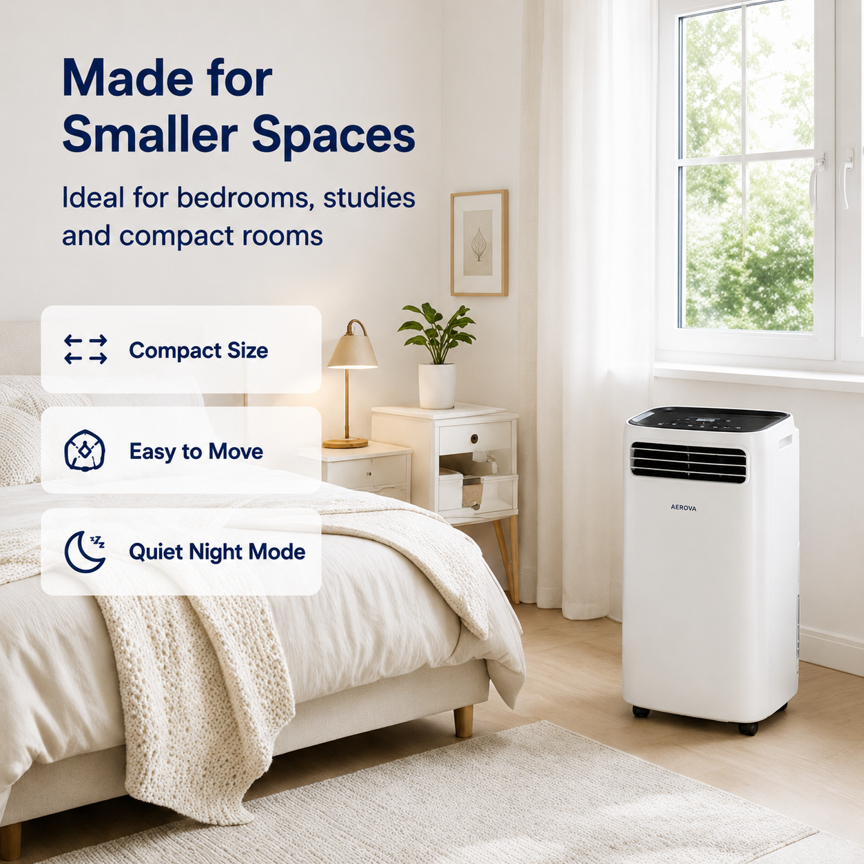 AEROVA BreezeFlow 7000 BTU Portable Air Conditioner product detail image 3