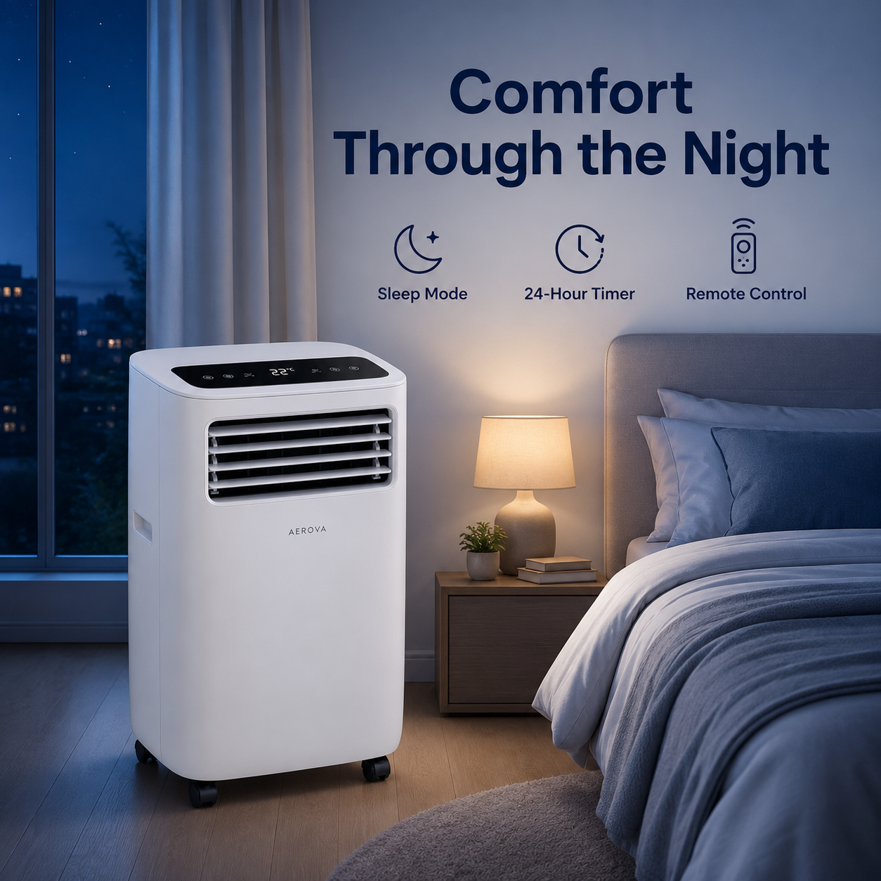 AEROVA BreezeFlow 9000 BTU Portable Air Conditioner product detail image 3