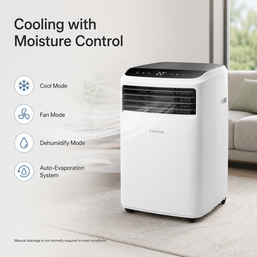 AEROVA BreezeFlow 12000 BTU Portable Air Conditioner product detail image 1