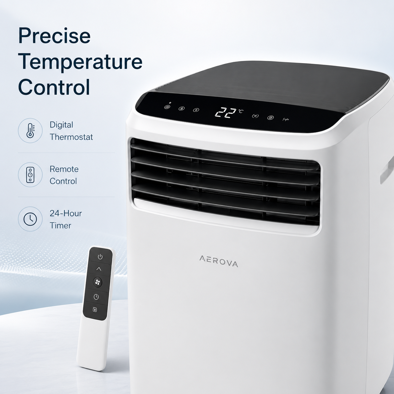 AEROVA BreezeFlow 12000 BTU Portable Air Conditioner product detail image 4